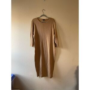 Torrid ribbed knit bodycon sweater midi‎ dress size 4